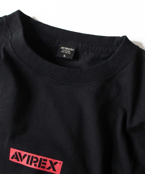 AVIREX（アヴィレックス）の「【WEB&DEPOT店限定】バンダナ プリント ボックスロゴ Tシャツ/ BANDANA PRINT BOX LOGO T-SHIRT（Tシャツ/カットソー・メンズ・ブラック/レッド/クリアレッド/ブラック系その他/ネイビー/ブルー・MEDIUM/LARGE/X-LARGE/XX-LARGE）」の18枚目の写真
