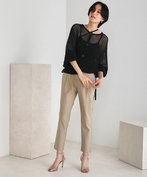 Bou Jeloud（ブージュルード）の「吸汗◆HAKIYASE美脚パンツ（その他パンツ・レディース・ブラック/ベージュ/パープル/カーキ/グリーン・40/38/36）」の8枚目の写真