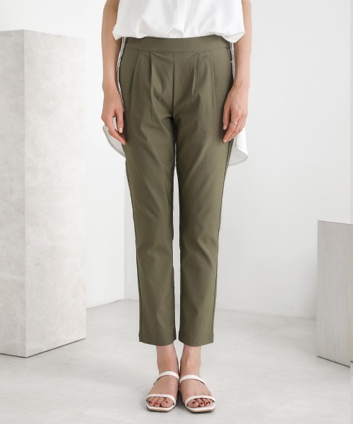 Bou Jeloud（ブージュルード）の「吸汗◆HAKIYASE美脚パンツ（その他パンツ・レディース・ブラック/ベージュ/パープル/カーキ/グリーン・40/38/36）」の22枚目の写真