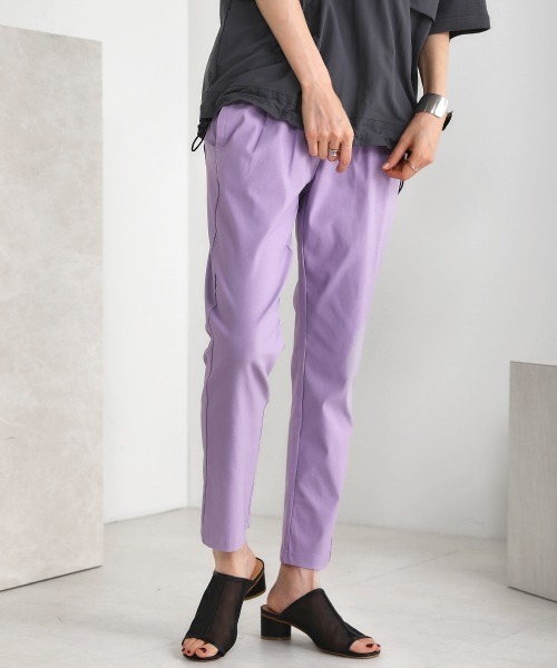 Bou Jeloud（ブージュルード）の「吸汗◆HAKIYASE美脚パンツ（その他パンツ・レディース・ブラック/ベージュ/パープル/カーキ/グリーン・40/38/36）」の10枚目の写真