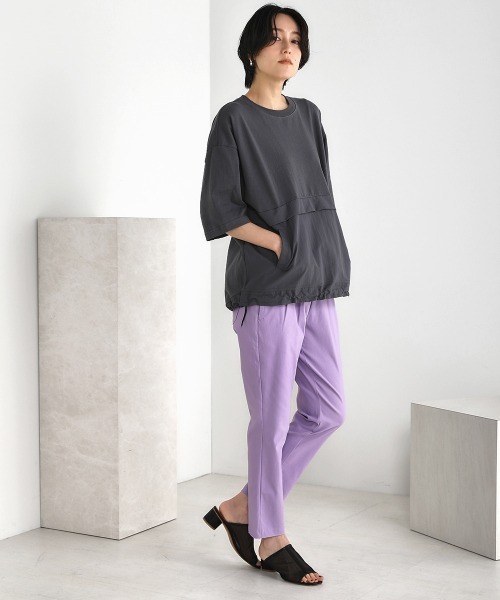 Bou Jeloud（ブージュルード）の「吸汗◆HAKIYASE美脚パンツ（その他パンツ・レディース・ブラック/ベージュ/パープル/カーキ/グリーン・40/38/36）」の11枚目の写真