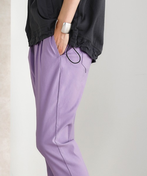 Bou Jeloud（ブージュルード）の「吸汗◆HAKIYASE美脚パンツ（その他パンツ・レディース・ブラック/ベージュ/パープル/カーキ/グリーン・40/38/36）」の12枚目の写真