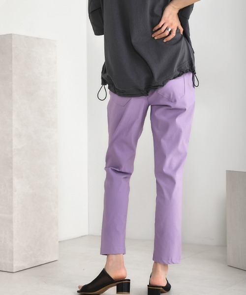 Bou Jeloud（ブージュルード）の「吸汗◆HAKIYASE美脚パンツ（その他パンツ・レディース・ブラック/ベージュ/パープル/カーキ/グリーン・40/38/36）」の13枚目の写真