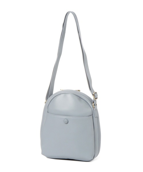 studio CLIP(スタディオクリップ)の「がばっと開くショルダーバッグ(ショルダーバッグ・レディース・ライトブルー/ブラック/アイボリー・FREE)」の1枚目の写真