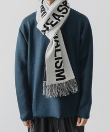 ATTACHMENT | W/AC KNIT JACQUARD LOGO SCARF(マフラー)