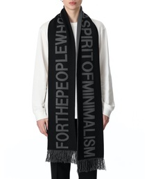 ATTACHMENT | W/AC KNIT JACQUARD LOGO SCARF(マフラー)
