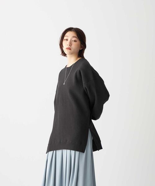 CITEN（シテン）の「＜CITEN（シテン）＞裏起毛 クルーネック オーバー スウェット（スウェット・レディース・オフホワイト/ライム/ダークグレー・FREE）」の16枚目の写真