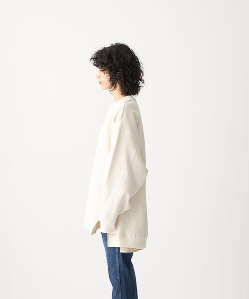 CITEN（シテン）の「＜CITEN（シテン）＞裏起毛 クルーネック オーバー スウェット（スウェット・レディース・オフホワイト/ライム/ダークグレー・FREE）」の21枚目の写真