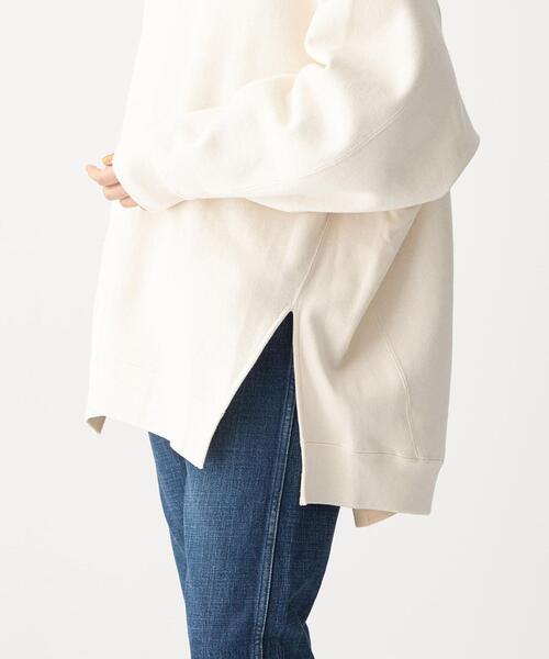 CITEN（シテン）の「＜CITEN（シテン）＞裏起毛 クルーネック オーバー スウェット（スウェット・レディース・オフホワイト/ライム/ダークグレー・FREE）」の10枚目の写真