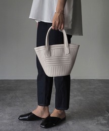 Riberry | パンチングエコレザーバック(ハンドバッグ)