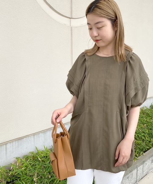 RIVE DROITE(リヴドロワ)の「【ZOZOTOWN限定】ボリュームスリーブタックブラウス(シャツ/ブラウス・レディース・ブラック/カーキ・FREE)」の3枚目の写真