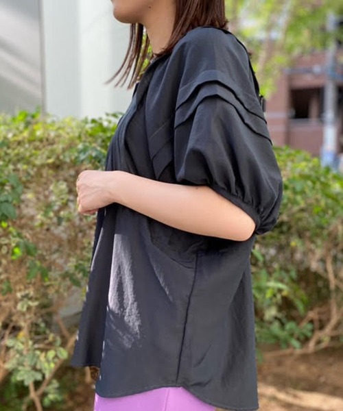 RIVE DROITE(リヴドロワ)の「【ZOZOTOWN限定】ボリュームスリーブタックブラウス(シャツ/ブラウス・レディース・ブラック/カーキ・FREE)」の12枚目の写真