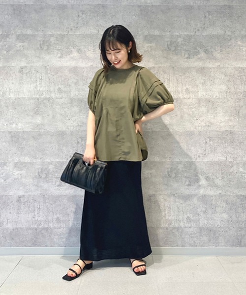 RIVE DROITE(リヴドロワ)の「【ZOZOTOWN限定】ボリュームスリーブタックブラウス(シャツ/ブラウス・レディース・ブラック/カーキ・FREE)」の10枚目の写真