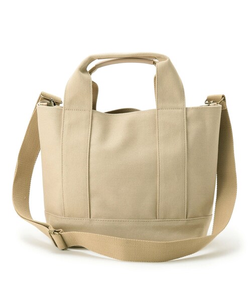 SHOO・LA・RUE（シューラルー）の「◆3層収納キャンバス2WAYトート（トートバッグ・レディース・グレー/アイボリー/キャメル/ブルー系7・00）」の9枚目の写真