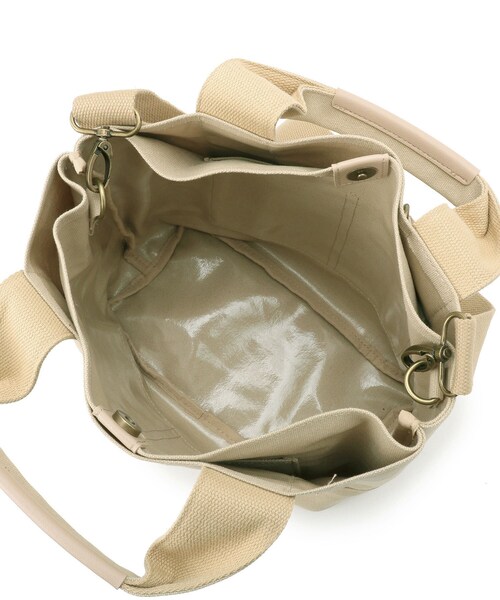 SHOO・LA・RUE（シューラルー）の「◆3層収納キャンバス2WAYトート（トートバッグ・レディース・グレー/アイボリー/キャメル/ブルー系7・00）」の8枚目の写真