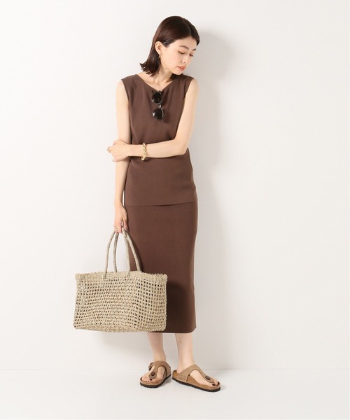 Plage - 2021 SS ベージックリブプルオーバー　ナチュラル plage（プラージュ）の「CO/NY Sleeveless プルオーバー