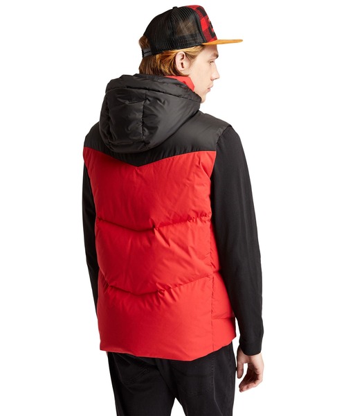 Timberland（ティンバーランド）の「メンズ キルテッド ダウン フーデッド ベスト（ダウンベスト・メンズ・オレンジ/ダークブルー・SMALL/MEDIUM/LARGE/X-LARGE）」の6枚目の写真