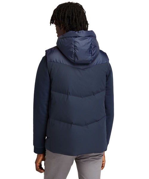 Timberland（ティンバーランド）の「メンズ キルテッド ダウン フーデッド ベスト（ダウンベスト・メンズ・オレンジ/ダークブルー・SMALL/MEDIUM/LARGE/X-LARGE）」の14枚目の写真