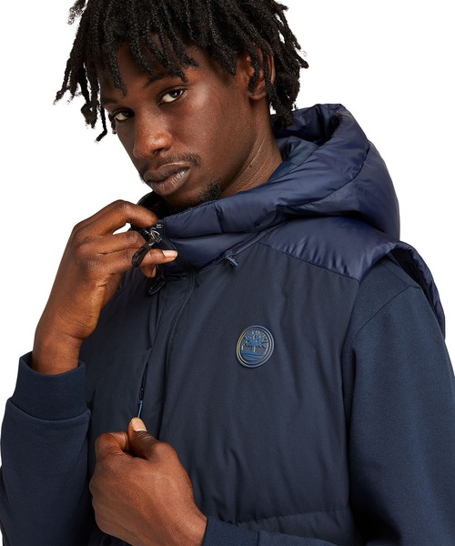 Timberland（ティンバーランド）の「メンズ キルテッド ダウン フーデッド ベスト（ダウンベスト・メンズ・オレンジ/ダークブルー・SMALL/MEDIUM/LARGE/X-LARGE）」の17枚目の写真