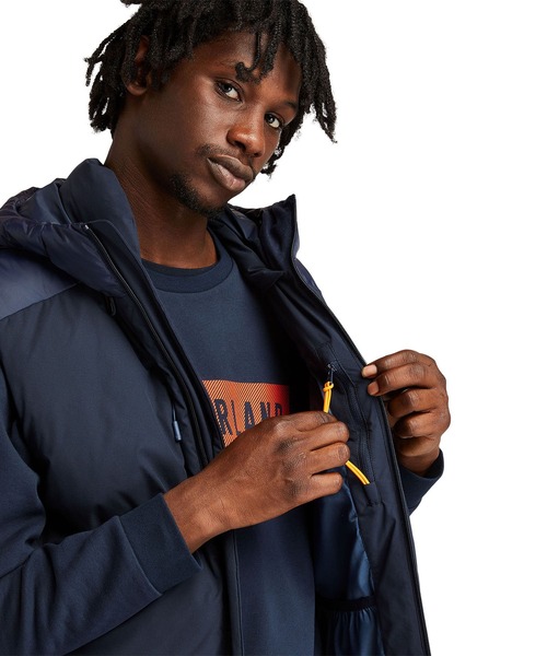 Timberland（ティンバーランド）の「メンズ キルテッド ダウン フーデッド ベスト（ダウンベスト・メンズ・オレンジ/ダークブルー・SMALL/MEDIUM/LARGE/X-LARGE）」の18枚目の写真