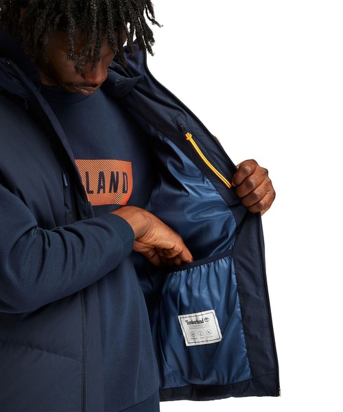 Timberland（ティンバーランド）の「メンズ キルテッド ダウン フーデッド ベスト（ダウンベスト・メンズ・オレンジ/ダークブルー・SMALL/MEDIUM/LARGE/X-LARGE）」の19枚目の写真