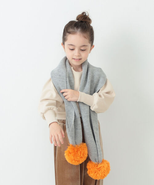 B:MING by BEAMS（ビーミングバイビームス）の「B:MING by BEAMS / バイカラー マフラー（ストール/ショール・キッズ・ブラウン/グレー/ブラウン系その他・ONE SIZE）」の15枚目の写真