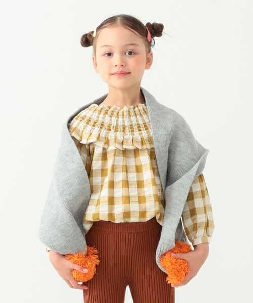 B:MING by BEAMS（ビーミングバイビームス）の「B:MING by BEAMS / バイカラー マフラー（ストール/ショール・キッズ・ブラウン/グレー/ブラウン系その他・ONE SIZE）」の7枚目の写真