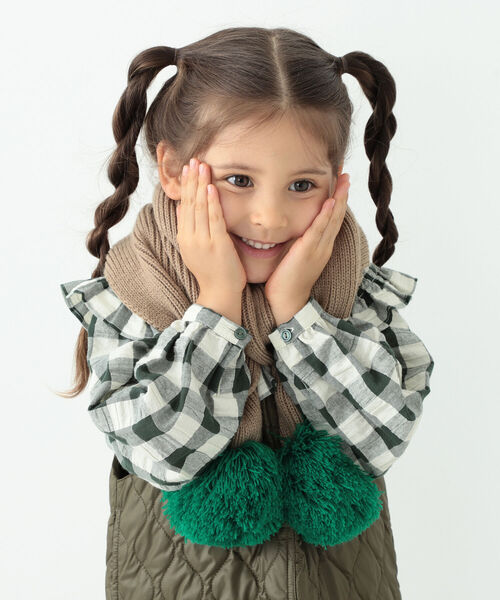 B:MING by BEAMS（ビーミングバイビームス）の「B:MING by BEAMS / バイカラー マフラー（ストール/ショール・キッズ・ブラウン/グレー/ブラウン系その他・ONE SIZE）」の13枚目の写真