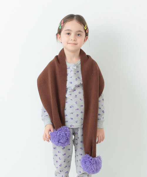 B:MING by BEAMS（ビーミングバイビームス）の「B:MING by BEAMS / バイカラー マフラー（ストール/ショール・キッズ・ブラウン/グレー/ブラウン系その他・ONE SIZE）」の9枚目の写真