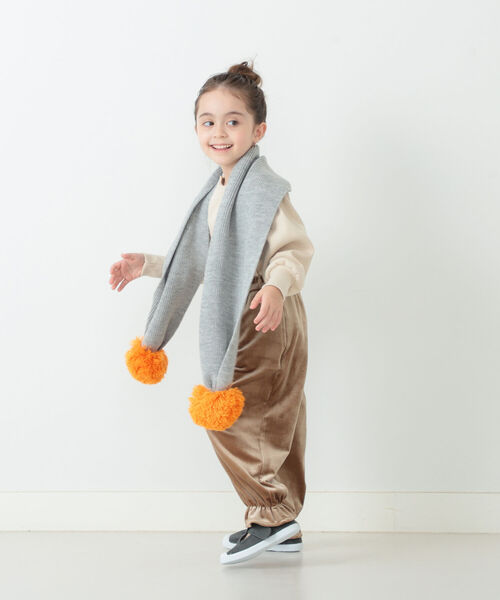 B:MING by BEAMS（ビーミングバイビームス）の「B:MING by BEAMS / バイカラー マフラー（ストール/ショール・キッズ・ブラウン/グレー/ブラウン系その他・ONE SIZE）」の4枚目の写真