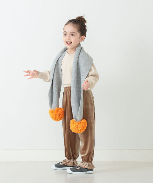 B:MING by BEAMS（ビーミングバイビームス）の「B:MING by BEAMS / バイカラー マフラー（ストール/ショール・キッズ・ブラウン/グレー/ブラウン系その他・ONE SIZE）」の6枚目の写真