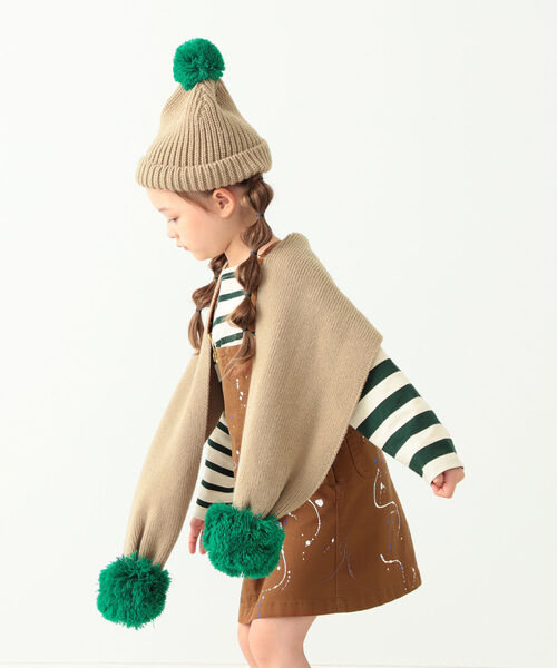 B:MING by BEAMS（ビーミングバイビームス）の「B:MING by BEAMS / バイカラー マフラー（ストール/ショール・キッズ・ブラウン/グレー/ブラウン系その他・ONE SIZE）」の16枚目の写真