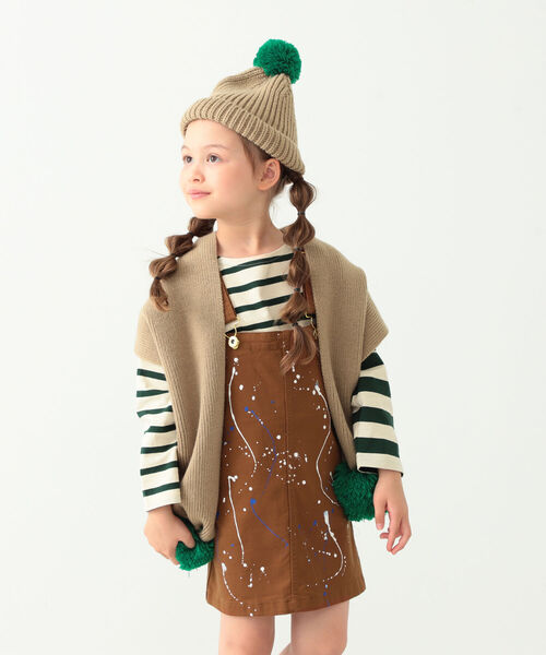 B:MING by BEAMS（ビーミングバイビームス）の「B:MING by BEAMS / バイカラー マフラー（ストール/ショール・キッズ・ブラウン/グレー/ブラウン系その他・ONE SIZE）」の8枚目の写真