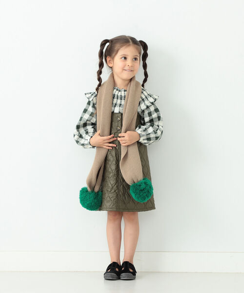 B:MING by BEAMS（ビーミングバイビームス）の「B:MING by BEAMS / バイカラー マフラー（ストール/ショール・キッズ・ブラウン/グレー/ブラウン系その他・ONE SIZE）」の22枚目の写真