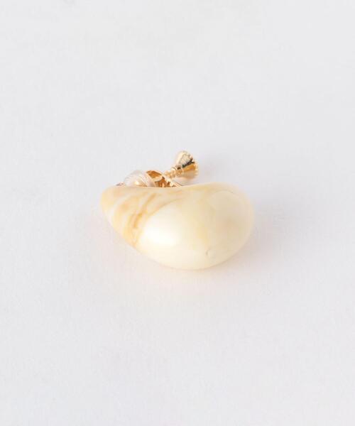 green label relaxing（グリーンレーベルリラクシング）の「マーブル ドロップ イヤリング（イヤリング・レディース・ベージュ/ブラウン/ケリー・FREE）」の4枚目の写真