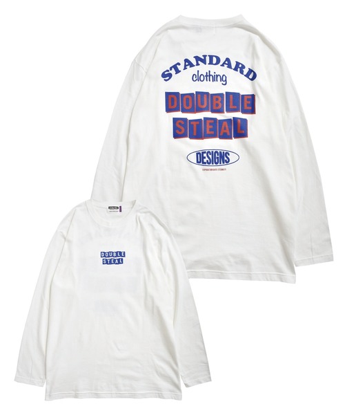 DOUBLE STEAL（ダブルスティール）の「Random Box Logo 長袖Tシャツ（Tシャツ/カットソー・メンズ・ホワイト/ブラック/アーミー・MEDIUM/LARGE/X-LARGE）」の2枚目の写真