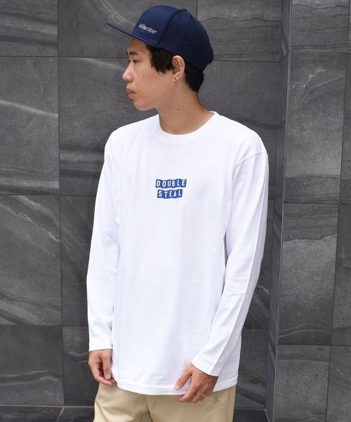 DOUBLE STEAL（ダブルスティール）の「Random Box Logo 長袖Tシャツ（Tシャツ/カットソー・メンズ・ホワイト/ブラック/アーミー・MEDIUM/LARGE/X-LARGE）」の9枚目の写真