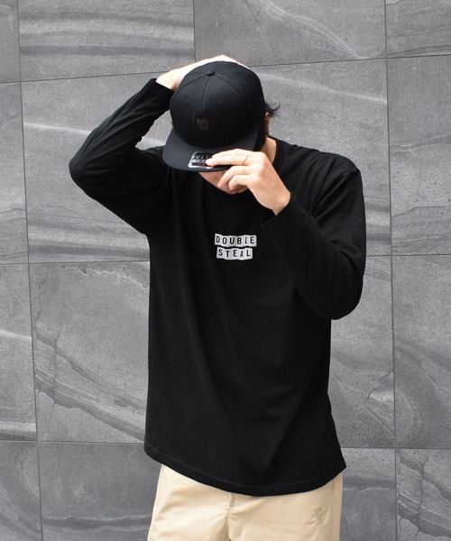DOUBLE STEAL（ダブルスティール）の「Random Box Logo 長袖Tシャツ（Tシャツ/カットソー・メンズ・ホワイト/ブラック/アーミー・MEDIUM/LARGE/X-LARGE）」の6枚目の写真