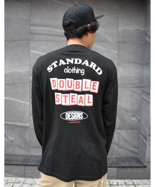 DOUBLE STEAL（ダブルスティール）の「Random Box Logo 長袖Tシャツ（Tシャツ/カットソー・メンズ・ホワイト/ブラック/アーミー・MEDIUM/LARGE/X-LARGE）」の13枚目の写真
