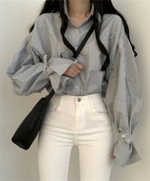 MAISON DE THERESE | 細ストライプシャツブラウス(シャツ/ブラウス)