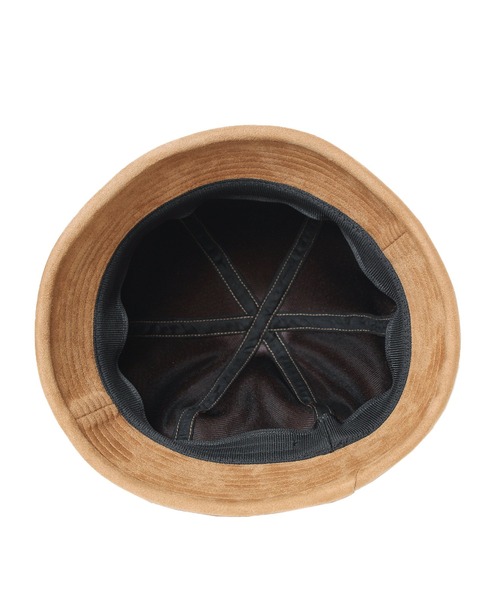 14+（イチヨンプラス）の「フェイクスエードセーラーハット（ハット・レディース・ベージュ/ブラック・FREE）」の3枚目の写真