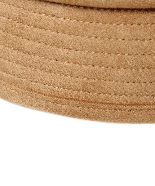 14+（イチヨンプラス）の「フェイクスエードセーラーハット（ハット・レディース・ベージュ/ブラック・FREE）」の7枚目の写真