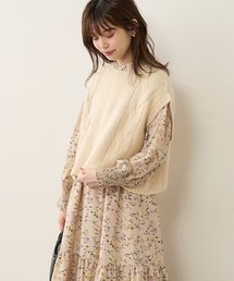 【WEB限定】バックボタンデザインほんわりベスト