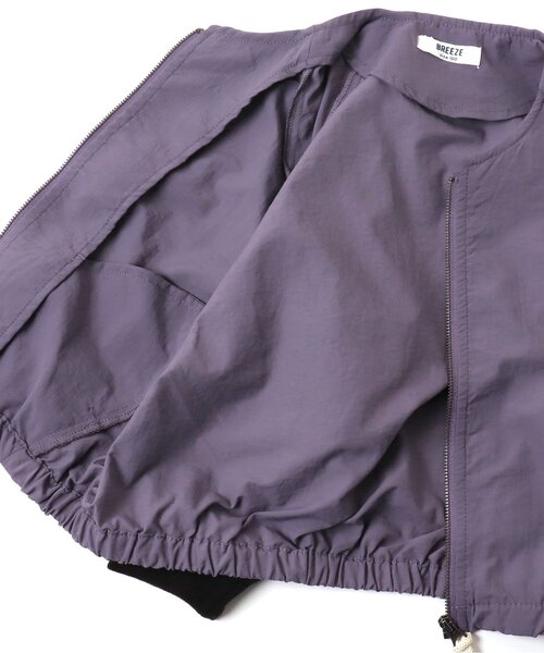 BREEZE（ブリーズ）の「バックフリルブルゾン（ブルゾン・キッズ・ラベンダー/カーキ・140/120/130/100/110/150/90）」の4枚目の写真
