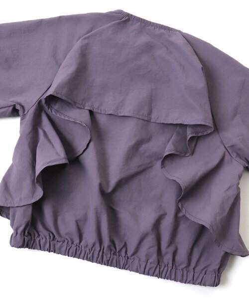 BREEZE（ブリーズ）の「バックフリルブルゾン（ブルゾン・キッズ・ラベンダー/カーキ・140/120/130/100/110/150/90）」の13枚目の写真