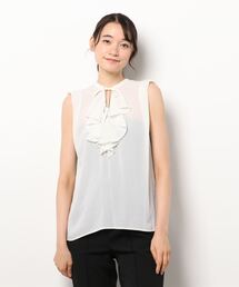 Te chichi | 楊柳シフォンラッフルブラウス(シャツ/ブラウス)