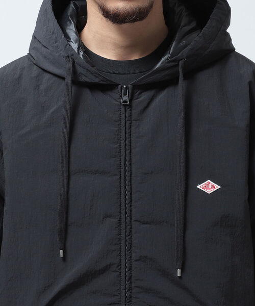 DANTON ブラック フード付きジャケット DANTON ブラック フード付きジャケット L DANTON ブラック フード付き