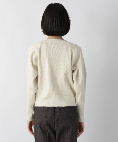 LOWRYS FARM（ローリーズファーム）の「パワショルニットＬＳ　227968（ニット/セーター・レディース・アイボリー/パープル/イエロー/ブラック・FREE）」の14枚目の写真