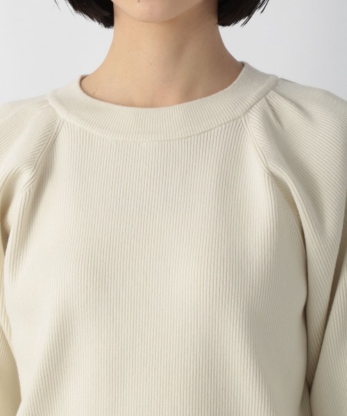 LOWRYS FARM（ローリーズファーム）の「パワショルニットＬＳ　227968（ニット/セーター・レディース・アイボリー/パープル/イエロー/ブラック・FREE）」の11枚目の写真