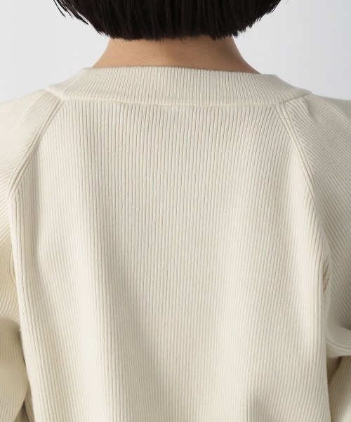 LOWRYS FARM（ローリーズファーム）の「パワショルニットＬＳ　227968（ニット/セーター・レディース・アイボリー/パープル/イエロー/ブラック・FREE）」の6枚目の写真